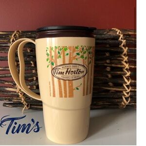 👛 (ANY 2/$15) TIM HORTONS 16oz. Thermo Serv Plastic On The Go/Vehicle Mug